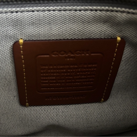 Coach Rogue Briefcase Brown Leather Work Bag Satchel Crossbody Laptop Authentic - Picture 7 of 16